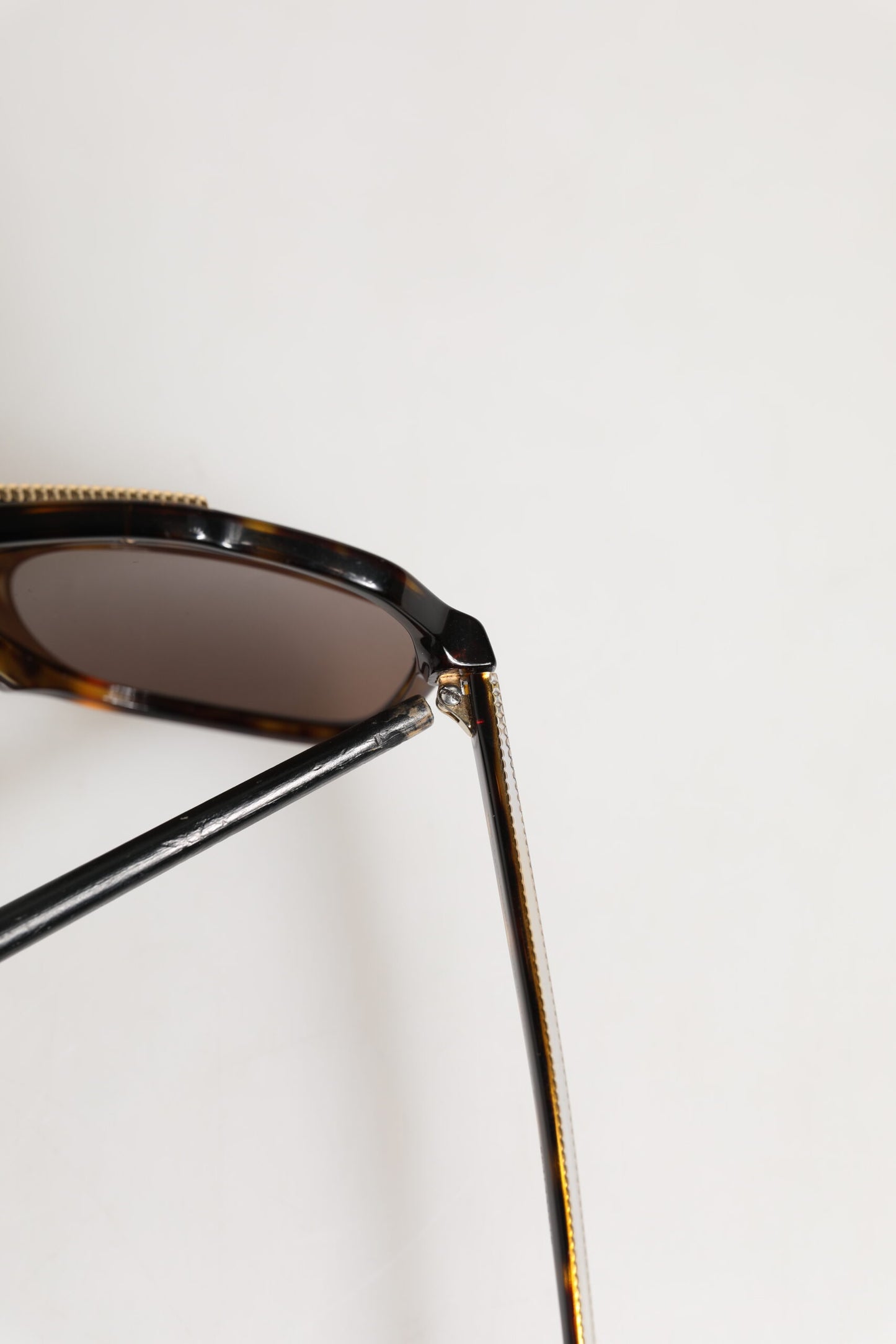 Dark Brown Tortoise Shell Pilot Frame Sunglasses