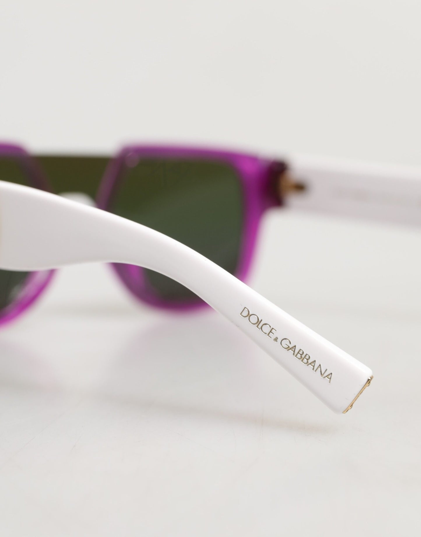 DG4356F White Acetate Aviator Shades Eyewear Sunglasses