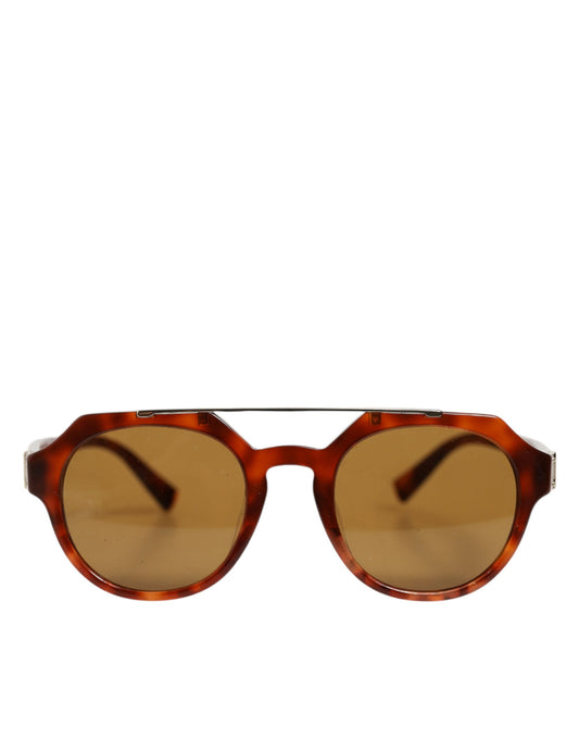 DG4313F Brown Tortoiseshell Pilot Frame Shades Sunglasses